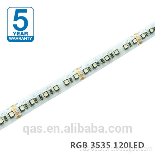 High Density 3535 RGB color changing 120D led strips single row 24v DC CE ROHS